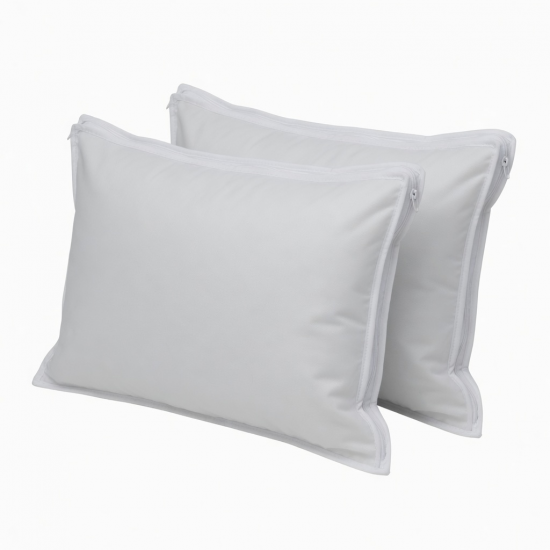 Hypoallergenic Waterproof Zipper Pillow Protector Encasement (Set of 2)