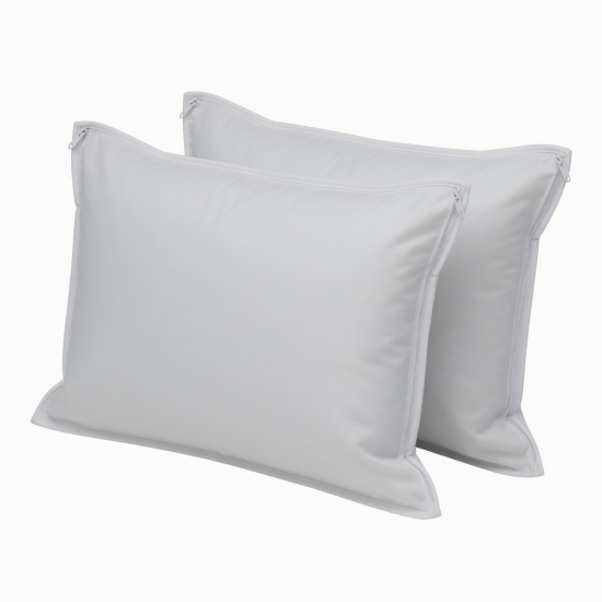 Hypoallergenic Waterproof Zipper Pillow Protector Encasement (Set of 2)