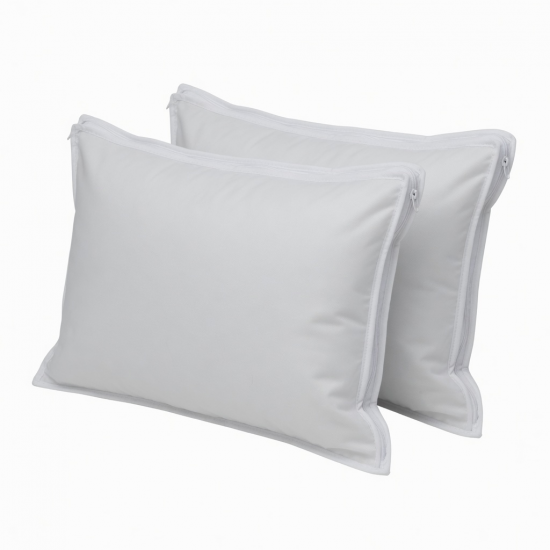 Hypoallergenic Waterproof Zipper Pillow Protector Encasement (Set of 2)
