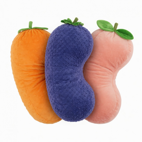 Funny Toys Fruit Pillows Orange Blueberry Peach Soft Cushions Sleeping Body Plush Pillow Sweetest Present for