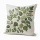 Embroidered Leaf Decorative Pillow Cover For Seasonal Interior Design