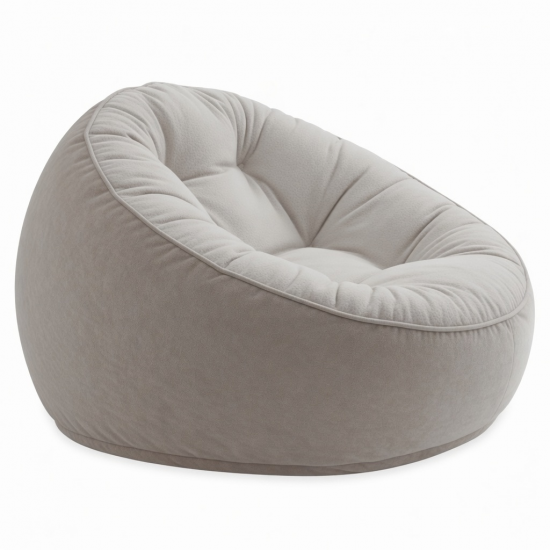 Memory Foam Beanbag Pillow for Office Nap, Sofa, and Bed - Cute Round Backrest Cushion