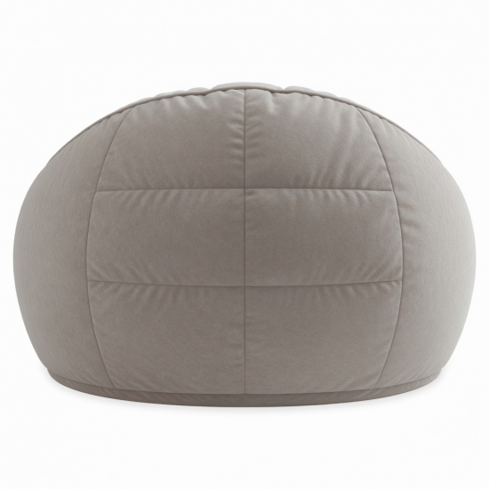 Memory Foam Beanbag Pillow for Office Nap, Sofa, and Bed - Cute Round Backrest Cushion
