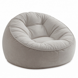 Memory Foam Beanbag Pillow for Office Nap, Sofa, and Bed - Cute Round Backrest Cushion