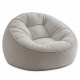 Memory Foam Beanbag Pillow for Office Nap, Sofa, and Bed - Cute Round Backrest Cushion