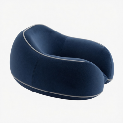 Memory Foam Travel Neck Pillow for Airplane Car Train - U-Shaped Support for Sleeping on Long Trips