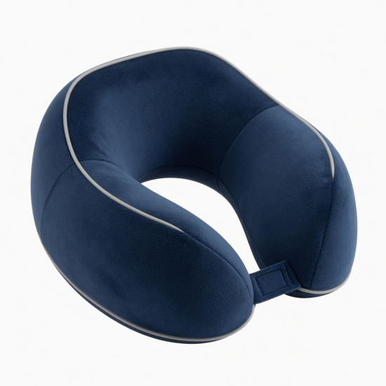 Memory Foam Travel Neck Pillow for Airplane Car Train - U-Shaped Support for Sleeping on Long Trips