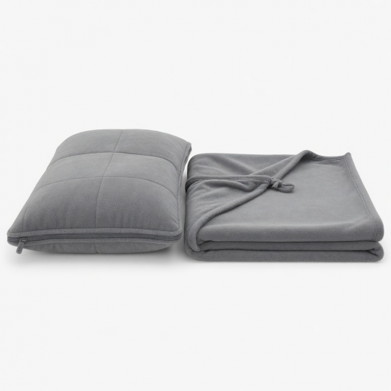 2-in-1 Wearable Pillow Blanket - Convertible Office Nap Pillow and Cozy Throw for Multipurpose Comfort