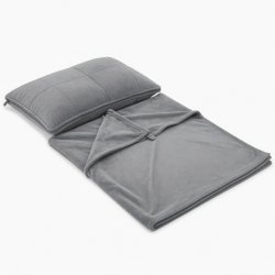 2-in-1 Wearable Pillow Blanket - Convertible Office Nap Pillow and Cozy Throw for Multipurpose Comfort