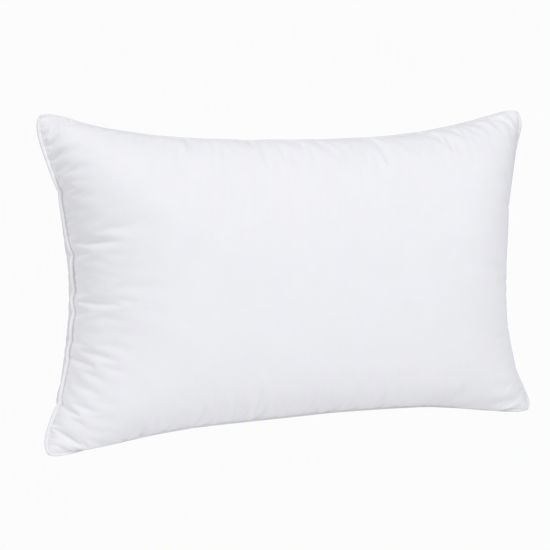 High Resilience Pillow with Down Alternative Fill – Compressible for Travel and Storage