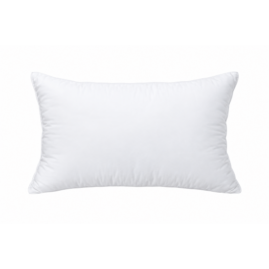 High Resilience Pillow with Down Alternative Fill – Compressible for Travel and Storage