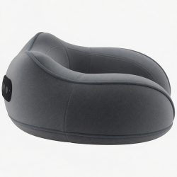 Memory Foam Neck Pillow with Massage - Portable U-Shape Travel Pillow for Car, Home & Office