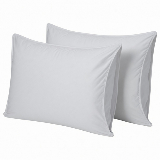 Cotton Pillow Protectors Set - Waterproof, Sweatproof, Hypoallergenic Pillow Covers for Home