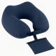 Multi-Purpose Travel Pillow with Storage Bag: Inflatable Neck Support & Portable Organizer