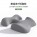 Light Gray T-Shaped Chest Pillow