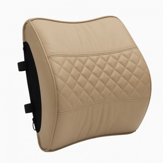 Global Vehicle Lumbar Assist Pillow Memory Spume Nappa