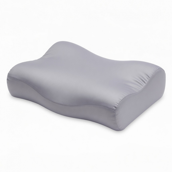 Silk-Touch Cervical Support Pillow with Cooling Fiber Fill – Ergonomic Sleeping Pillow for Home, Dorm, and