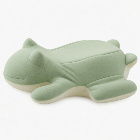 Frog-Shaped Memory Foam Cervical Pillow for Neck Pain Relief – Breathable, Ergonomic Orthopedic Support for