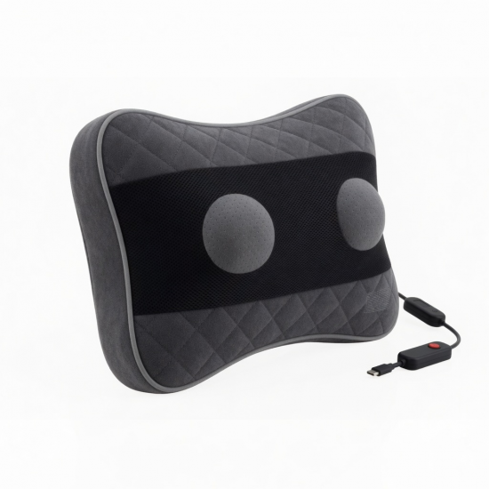 Lumbar Massage Pillow with Heating – Premium Back Support Cushion for Parents' Birthday, Thoughtful Corporate