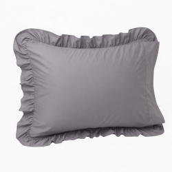 Pillow Case Wrinkle Resistant Pillow Cover 17.7Inch /19.7inch Ruffled Edge