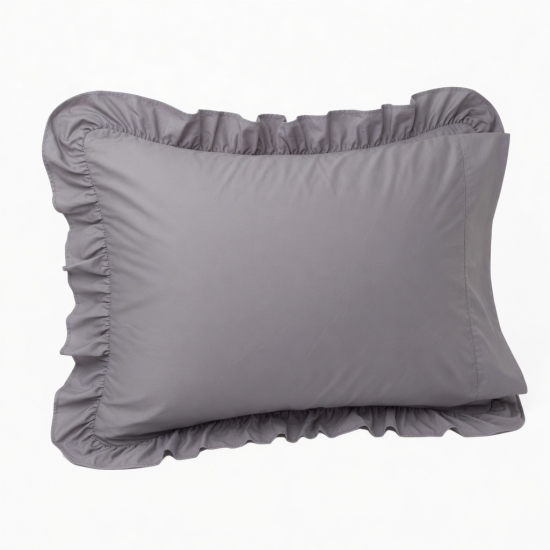 Pillow Case Wrinkle Resistant Pillow Cover 17.7Inch /19.7inch Ruffled Edge
