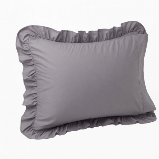 Pillow Case Wrinkle Resistant Pillow Cover 17.7Inch /19.7inch Ruffled Edge