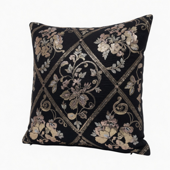 Home Decors Accent Pillow Cover with Luxurious Sequins Design Pillow Case