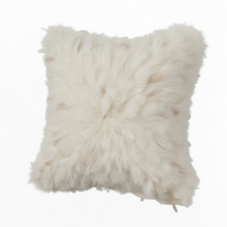 Decorative Pillow Cover Soft Faux Feathered Pillow Case