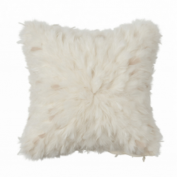 Decorative Pillow Cover Soft Faux Feathered Pillow Case