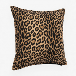 Leopard Print Pillow Cover Polyester Fabric Square Or Rectangle