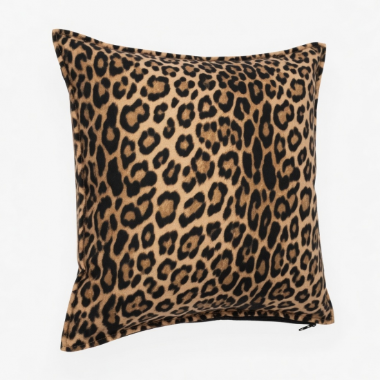 Leopard Print Pillow Cover Polyester Fabric Square Or Rectangle