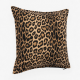 Leopard Print Pillow Cover Polyester Fabric Square Or Rectangle