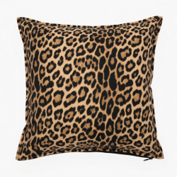 Leopard Print Pillow Cover Polyester Fabric Square Or Rectangle
