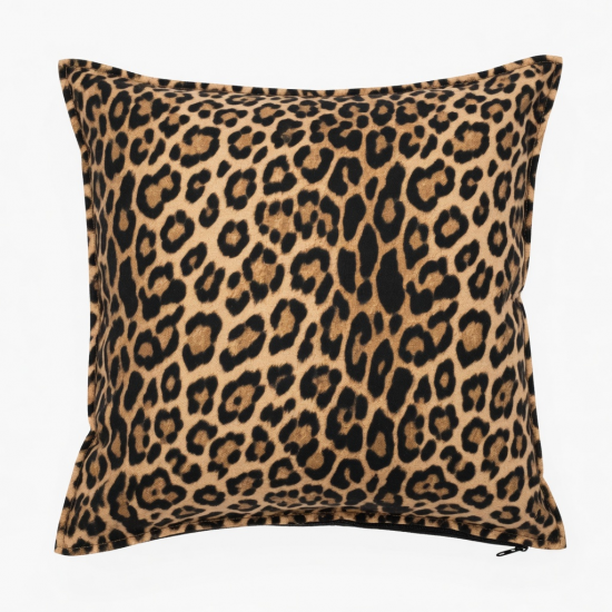 Leopard Print Pillow Cover Polyester Fabric Square Or Rectangle