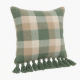 Decorative Throw Pillow for Case Chenille Knitted Plaid Solid Tassel Cushion Cov