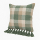 Decorative Throw Pillow for Case Chenille Knitted Plaid Solid Tassel Cushion Cov