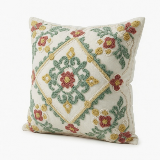 Tufted Embroidery Pillowcase Throw Pillow for Case Sofa Cushion Cover Home Decoration for Living Room Bedroom