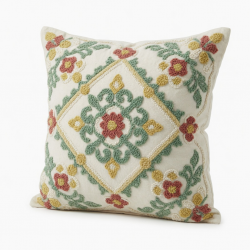 Tufted Embroidery Pillowcase Throw Pillow for Case Sofa Cushion Cover Home Decoration for Living Room Bedroom