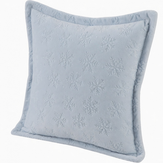 Elegant Snowflake Plush Pillow Protector Pillow Case for Restfuls Nights