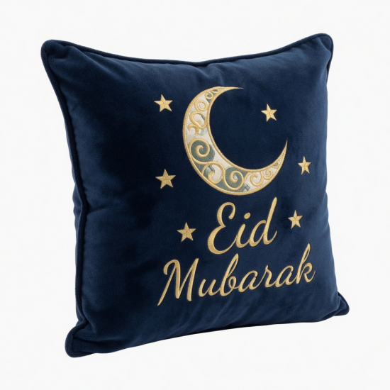 Eid Mubarak Pillow Cover Moon for Lantern Short Plush Pillow for Case