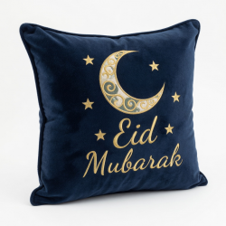 Eid Mubarak Pillow Cover Moon for Lantern Short Plush Pillow for Case