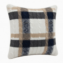 Modern Sweater Throw Pillow for Case Twist Cable Knit Geometric Plaid Cushion Co