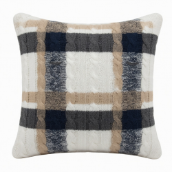 Modern Sweater Throw Pillow for Case Twist Cable Knit Geometric Plaid Cushion Co