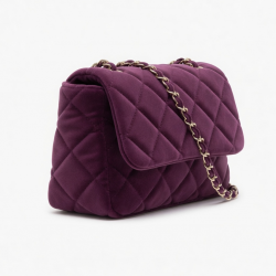 Sipmuda Premium PU Velvet Pillow Bag | Quilted Small Shoulder Bag for Women | Chic Crossbody Mini Handbag