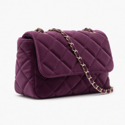 Sipmuda Premium PU Velvet Pillow Bag | Quilted Small Shoulder Bag for Women | Chic Crossbody Mini Handbag