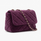 Sipmuda Premium PU Velvet Pillow Bag | Quilted Small Shoulder Bag for Women | Chic Crossbody Mini Handbag