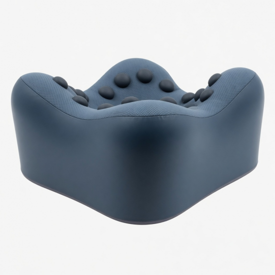 Neck Rest Pillow Ergonomic Neck Relaxation Cushion Pad With Therapeutic Nodes Ventilated Stress Reliever