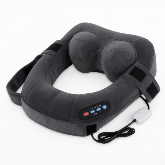 Electric Neck And Back MassagerKneading Massage Pillow Adjustable Heat Setting for Full Body Relaxation and