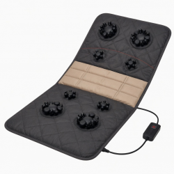 Full Body Massage Pad Shiatsu Neck Massage Pillow,Lumbar Support Vibrations Massage Mat with Heat for Neck